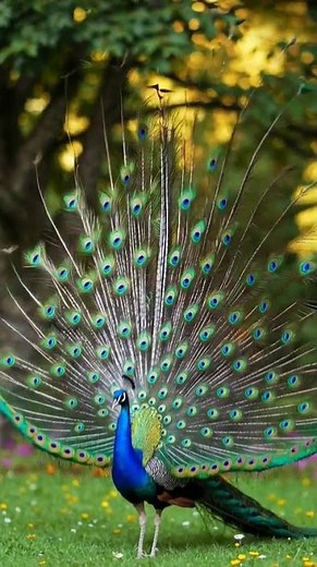 Watch This Peacock Show Off Its Feathers #MatingSeason #courtshipdisplay #peacockdance