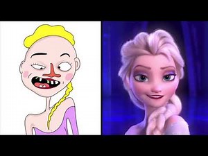 Elsa Gone Crazy Singing “Let It Go”! 😂❄️ (Frozen Funny Animation by Giggle Toon)