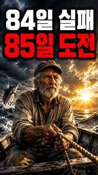 84일 실패, 85일 도전｜노인과 바다가 알려주는 포기하지 않는 힘 #김주난작가#김주난기술사#66일습관혁명#삶의지혜#인생노하우#성공자