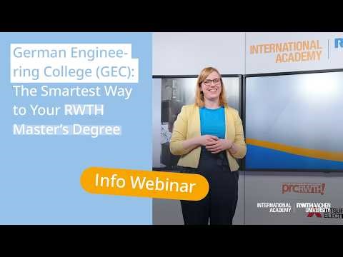 German Engineering College: The Smartest Way to Your RWTH Masters Degree