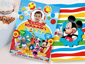 Mouse Clubhouse Invitation, Mouse Clubhouse Digital Invitation, Mouse Clubhouse Printable Invitation, Mouse Clubhouse DIGITAL FILE ONLY 0006 - Etsy