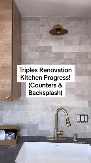Replying to @yiannis Triplex Renovation Kitchen Updates! Countertop & Backsplash Installation! #renovation #homerenovation #interiordesign #kitchenrenovation #homedesign #kitchenremodel #realestate #interiordesigner #homedesign