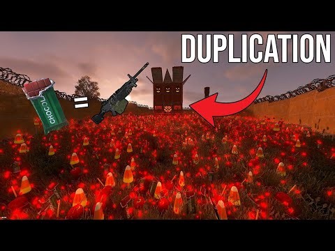 Duplicating m249s from candy in Rust!