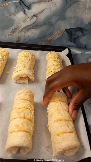 Cheesy Vienna Bread Roll Recipe #lunchideas #vienna #recipe | Laina's Baked Creations