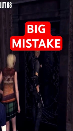 DO NOT TOUCH THIS DOOR! 😂💥 #residentevil #residentevil4 #re4