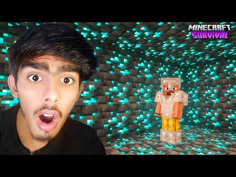 How Did I End Up Surrounded by Diamonds in Minecraft Survival?