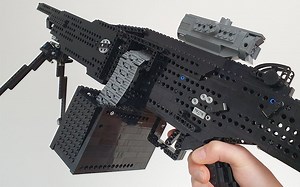 【内部机械结构展示】Lego Blowback Machine Gun [Full-semi auto] Working