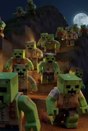 The Undead Mountain Rush minecraft''Dark Valley Zombie Outbreak;#viral #ytshort #minecraft #zombie