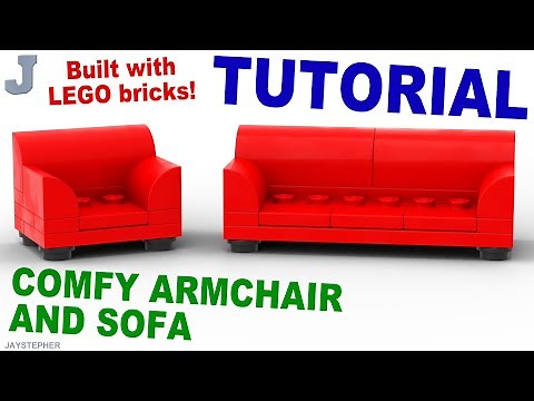 How To Build A LEGO Comfy Armchair And Sofa Tutorial