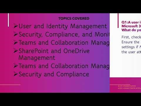 Scenario Based | M 365 Administrator Interview Questions and Answers Part-1