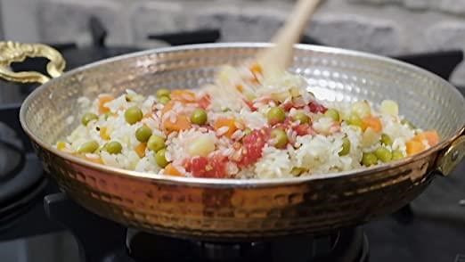 CRYSTALIA Authentic Hammered Copper Pan