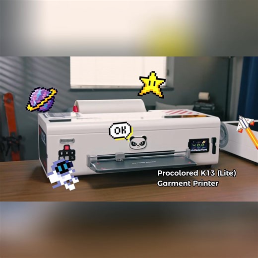 Meet Procolored K13 Lite -The world’s first DTF printer with switchable theme screen.With two customizable interface themes and one-touch operation, you’ll spend less time learning machine and more time creating. | Procolored