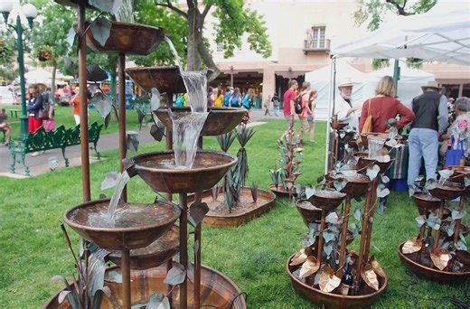 Arts and Crafts Festival on the Santa Fe Plaza, featuring over 100 artist booths