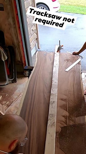 6.9K views · 30 reactions | I don't need a track saw when I have a circular saw, a straight edge and a couple of clamps. This was done with @sb_915 using his tools, which proves even more that you can get by with whatever garbage tools you have laying around  #woodworking #usewhatyouhave #tracksaw | The Grant Alexander | Facebook