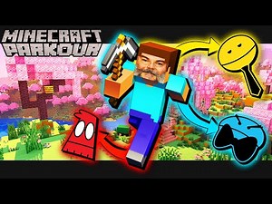 3 Players 1 Jack Black in Minecraft Parkour