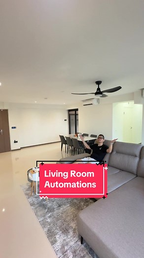 How to automate the living room? Of course with LifeTechSG 😎 #lifetechsg #singapore #sgtiktok #fyp #learnontiktok #homeautomation #smarthome #smarthometechnology #smarthomesg #smart #livingroom #smartlock