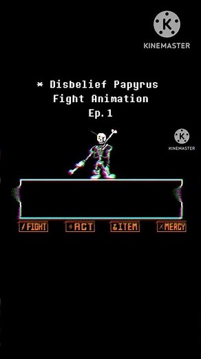 Disbelief papyrus Fight animation EP.1 #keşfet #undertale #papyrus #animation #music
