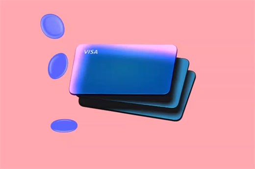 3D glass credit card