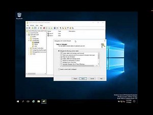 Delegation control on Active Directory.