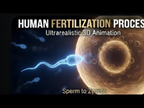 Human Fertilization Explained in 3D | Sperm to Zygote Journey | How Life Begins #spermtozygote