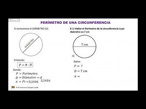 26 GEOMETRÍA BÁSICA PERÍMETRO DE UNA CIRCUNFERENCIA CONOCIDO EL DIÁMETRO