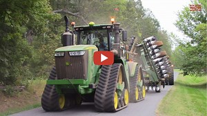 bigtractorpower -- Big Tractors on the Move in Fall Tillage - 6 big tractors disking up corn stalks preparing the ground for winter wheat seeding. Nice video..