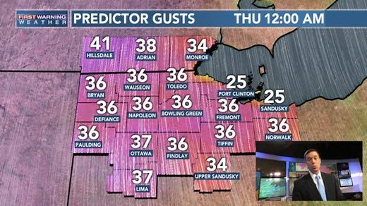 3.4K views · 36 reactions | Ready for more WIND? A *WIND ADVISORY* has been issued for most of the area from 10am-5pm Thursday. Wind gusts up to 45 mph are possible. Here's Jay with an hour-by-hour look at the expected wind gusts. | 13abc | Facebook