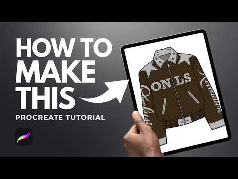 How I Create Clothing Brand Mockup in Procreate (Jacket) | Streetwear Design