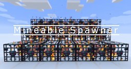 Mineable Spawner Minecraft Data Pack