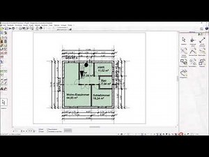 Planzusammenstellung, Schnitte, PDF Export, Drucken, Bemaßung im Planmodus Plan7Architekt