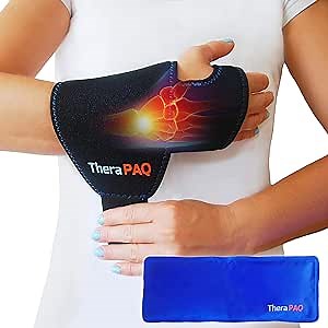 Wrist Ice Pack Wrap -Reusable Hand Ice Pack, Hot and Cold Gel Compression for Pain Relief from Arthritis, Swelling, Carpal Tunnel, Surgery for Athletes and Elderly -Pregnancy Must Haves