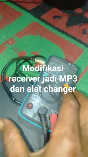 Mp3 player dari receiver bekas dan alat cas