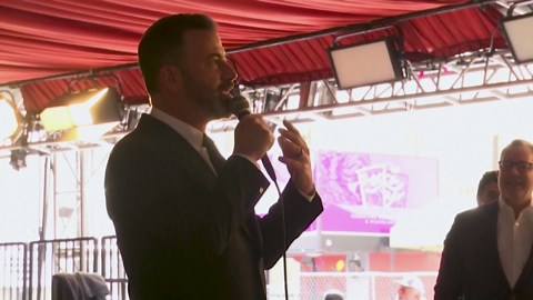 Jimmy Kimmel walks the Oscars 2023 red carpet