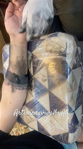 Tattoo Making Process | Arm Tattoo Design | Satisfying Art | Ink Process | #shorts #reels #art #fyp