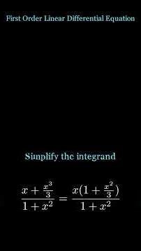 Hard linear ODE + graph 📈 #ODE #Calculus #Math
