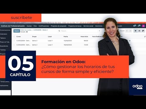 Cómo gestionar los horarios de tus cursos de forma simple y eficiente con Odoo?