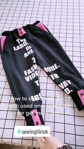 DIY Kids Pants Sewing Tutorial with Used Materials!