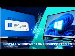 window 11 on unsupported pc with in 40 minute (2025)