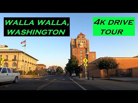 Walla Walla, Washington | 4k Driving Tour | Dashcam