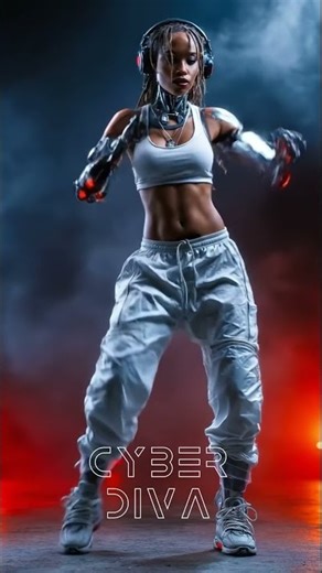 Robot Girl in Tracksuit Breaks the Internet 勇🤖