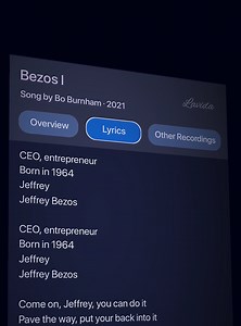 Jeff Bezos song lyrics – English lyrics to 'Bezos I.'