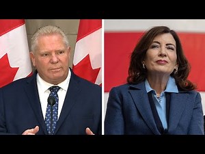 Premier Ford, New York governor make an announcement in Buffalo, N.Y.