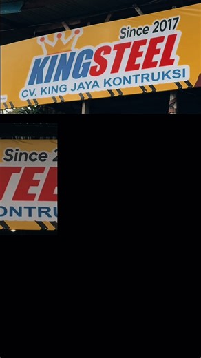 Hallo sobat KINGSTEEL Yuk kenali lebih dekat KINGSTEEL, mitra terpercaya Anda di bidang konstruksi dan pabrikasi baja. Di video ini, kami merangkum perjalanan kami, layanan unggulan yang kami tawarkan, hingga komitmen kami dalam menghadirkan kualitas bangunan terbaik. Ingin berkonsultasi langsung? hubungi kami via dm atau WA 082379953437 atau kunjungi kami melalui Google Maps KINGSTEEL KINGSTEEL BANGUNAN LEBIH KUAT, LEBIH HEMAT KINGSTEEL MENYELESAIKAN MASALAH TANPA MASALAH KINGSTEEL MURAH MERIAH