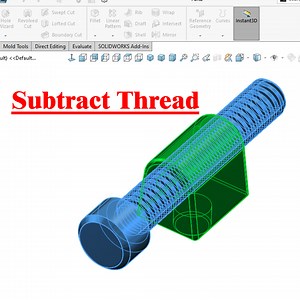 1.7K views · 76 reactions | How to apply thread in hole with combine feature in solidworks #SolidWorks #cad #FollowUs | Malviya CAD Solution | Facebook