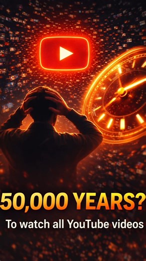 How many years would it take to watch all the videos on YouTube? 🤯
