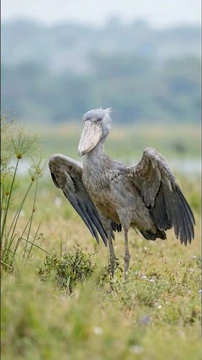 Shoebill | Silent Guardian of the Wetlands | Real Bird Sounds & Relaxing Music | Bird Atlas