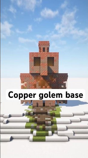 Transform your Minecraft world with this copper golem base #minecraft #minecraftgolem #minecrafbase