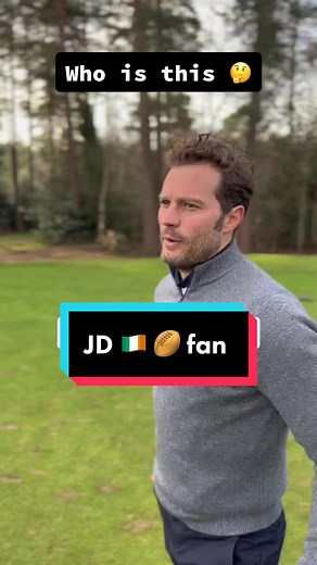 50 shades of Ireland Rugby with Jamie Dornan 🇮🇪🏉 #rugbymates #50shadesofgrey