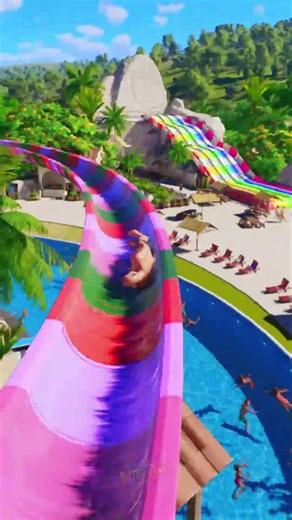 This High Jump Water Slide Almost Ended Me 💀😱 | Planet Coaster 2