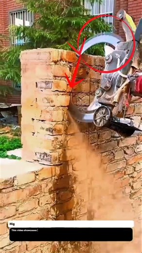 High Precision Brick Wall Cutting Machine | Innovative Construction Technology. #shorts #trending